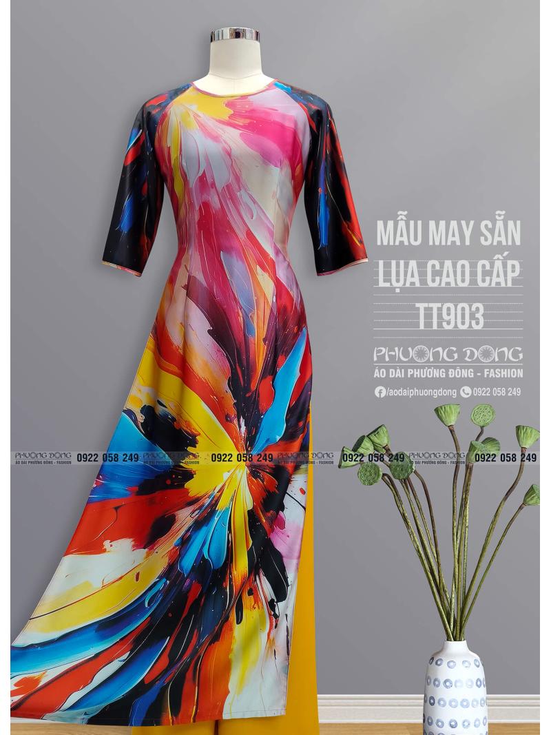 Áo Dài Truyền Thống Lụa Cao Cấp TT903